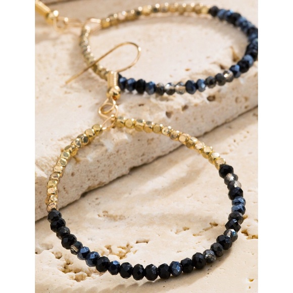 Tear Drop Bead Earrings - Picture 2 of 3